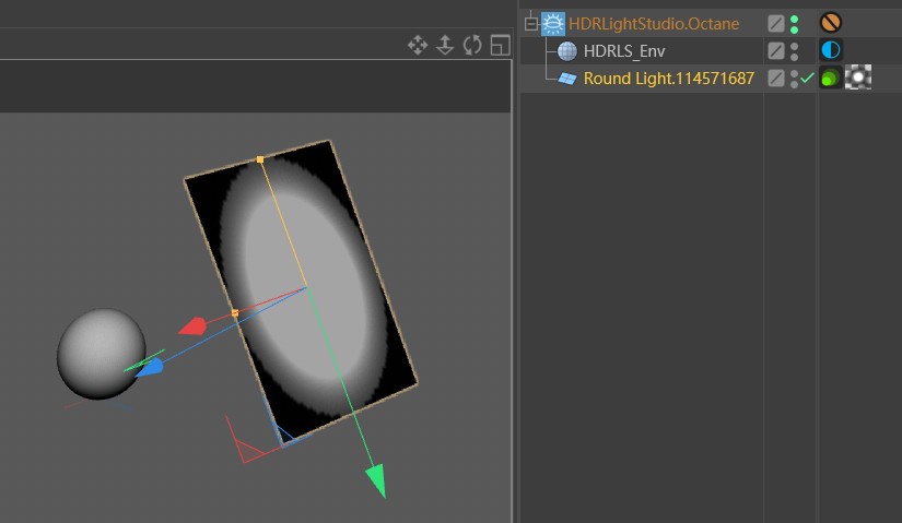 hdrlightstudio在c4d中的区域光